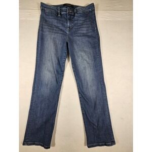 Liverpool Los Angeles High Rise Straight Leg Jeans Blue Petite 12/31 Medium Wash